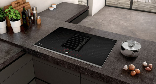 Индукционная варочная поверхность Neff со встроенной вытяжкой